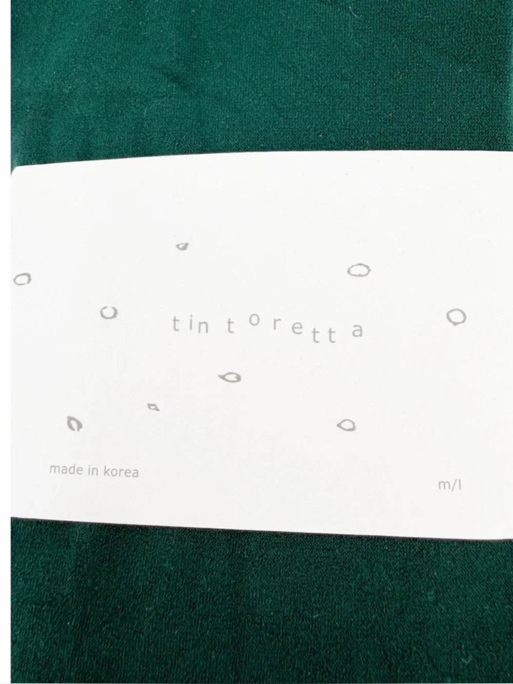 New Anthropologie Tintoretta Green Opaque Tights M/L